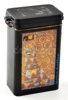 Meinl kávés pléh doboz Gustav Klimt képeivel díszítve, m: 20 cm
