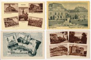 8 db RÉGI használatlan történelmi magyar város képeslap Weinstock kiadásában / 8 pre-1945 unused historical Hungarian town-view postcards