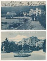Abbazia, Opatije; - 6 db régi képeslap Kallós Bertalan államtitkár gyűjteményéből (Slatina, Hotel St...