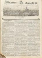 1843 Illustrierte Theaterzeitung, bécsi színházi lap, sérült, hiányos, kivágásokkal