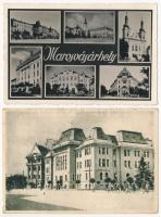 Marosvásárhely, Targu Mures; 2 db régi és 2 db modern képeslap vegyes minőségben / 2 pre-1945 and 2 modern postcards in mixed quality