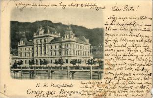 1902 Bregenz, K.K. Postgebäude / post office (b)