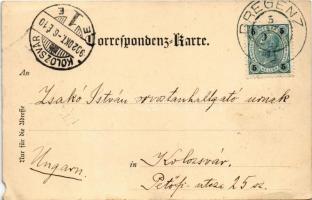 1902 Bregenz, K.K. Postgebäude / post office (b)