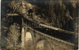 Mariazellerbahn, Mariazeller Bahn; im Gösinggraben / railway bridge, viaduct, train. J. Koss (Mariazell) photo