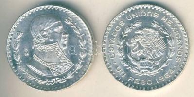 Mexikó 1964. 1P Ag + 1967. 1P Ag T:1-/2+