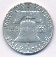 Amerikai Egyesült Államok 1963D 1/2$ Ag "Franklin" T:2- patina, kis karc
USA 1963D 1/2 Do...