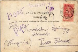 1900 Oostende, Ostende; beach, bathers (creases)