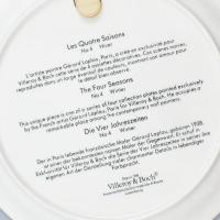 Villeroy & Boch porcelán dísztányér, Gérard Laplau által tervezett, Négy évszak - Tél mintával. ...