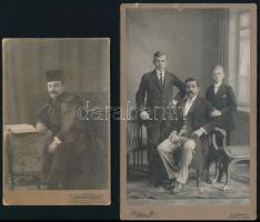 cca 1890-1910 Vegyes keményhátú fotó tétel (gyerek, elsőáldozó, házaspár, stb.), 9 db, 11×7 és 21×13...