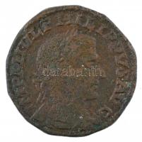 Római Birodalom / Róma / I. Philippus 246-247. Sestertius Br (14,32g) T:2- Roman Empire / Rome / Philip I 246-247. Sestertius Br "IMP M IVL PHILIPPVS AVG / PROVINCIA DACIA - AN I" (14,32g) C:VF