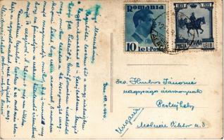 1940 Bucharest, Bukarest, Bucuresti, Bucuresci; Bd. Bratianu, Creditul Minier, Mercedes-Benz, Foto B...