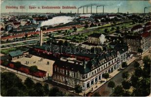 1918 Bohumín, Oderberg; Bahnhof, Spar- u. Konsumverein, Drahtwerk / railway station, savings bank, wire factory (EK)