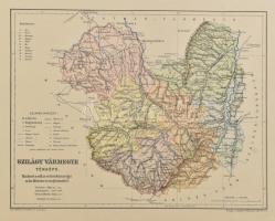 Magyarország vármegyéinek kézi térképei. Tervezte és rajzolta: Kogutowitz Manó. Bp., cca 1905. Magya...