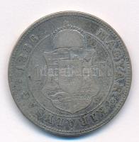 1886KB 1Ft Ag "Ferenc József / Barokk címer" T:3 patina, ph. 
Adamo M15