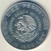 Mexikó 1956. 10P Ag "Miguel Hidalgo" T:2