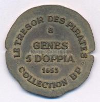 Franciaország ~1970. "Le Tresor des Pirates (Kalózok kincstára)" egyoldalas fém utánveret ...