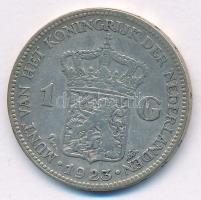 Hollandia 1923. 1G Ag "I. Vilma" T:2- Netherlands 1923. 1 Gulden Ag "Wilhelmina I&quo...