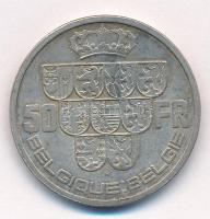 Belgium 1939. 50Fr Ag "III. Lipót" T:2,2- Belgium 1939. 50 Francs Ag "Leopold III&quo...