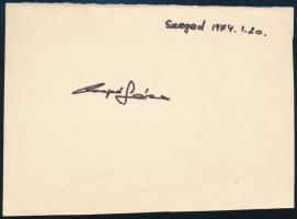 Csapó Géza kajak világbajnok saját kezű aláírása autogram kártyán