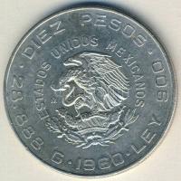Mexikó 1960. 10P Ag "Függetlenségi háború 150. évfordulója" T:2- ph.