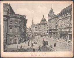 1901 Budapest, Erzsébet körút, fotónyomat, Stengel & Co., 23×29 cm