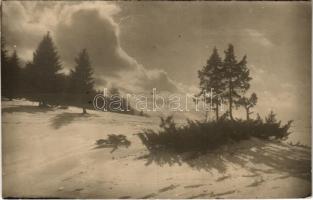 1926 Brassó, Kronstadt, Brasov; Die Schulerau / Poiana / Brassópojána (Pojána) télen / in winter. Phot. Marietta Jekelius (Rb)
