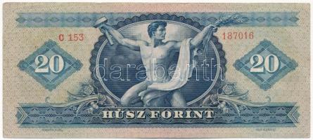 1949. 20Ft "C 153 187016" T:III kis folt, egy tollvonás a jobb alsó sarokban
Adamo F10