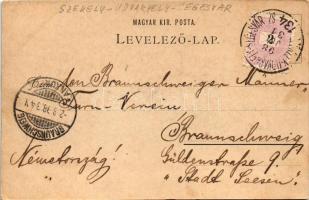 1898 (Vorläufer) Segesvár, Schässburg, Sighisoara; Totalansicht / látkép. Fr. Teutsch kiadása / gene...