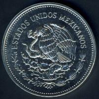Mexikó 1985. 100P Ag "Mexikói Labdarúgó VB-művészi dizájn, labda" T:BU