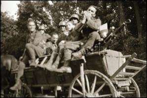 II. világháborús katonai negatívok, 10 db, 6×9 cm