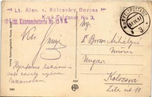 1917 Zerstörtes Kloster an der Südwestfront / WWI Austro-Hungarian K.u.K. military, destroyed monast...