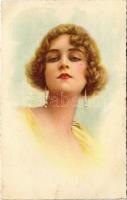 Italian lady art postcard. 2031-4. (EK)