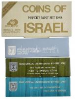 Izrael 1980. 1a-1L (3xklf) + 1a-1/2Sh (4xklf) "Lírától a Sékelig" forgalmi sor műanyag tok...