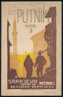 cca 1920-1940 Sarajevo. Putnik Guide 3. Beograd - Sarajevo, Putnik S. A., francia nyelvű utazási prospektus, fekete-fehér fotókkal illuszrált, 43+5 p.