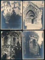 cca 1930-1940 Jáki templom részletei, 4 db fotó, 8,5×11 cm