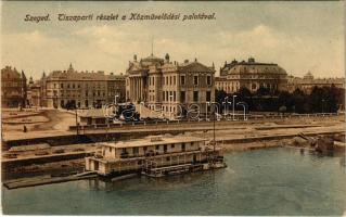 Szeged, Tisza-parti részlet a Közművelődési palotával
