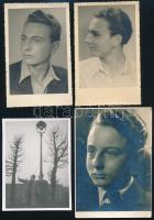 Peter Roleff (1906-1994) balettmesterről készült fotók fejléces borítékban, 4 db, egyik sérült, 13,5×8,5 cm