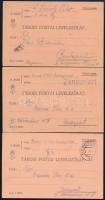 1914 3 db tábori posta levelezőlap októberből és novemberből