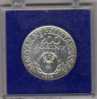 1976 200Ft "Pro Patria..." ezüst tokban T:BU