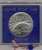 1975 200Ft "Magy. Tud. Akad. ..." ezüst tokban T:BU