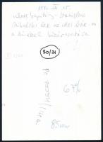 Stanisław Mikulski lengyel színész, televíziós műsorvezető az 1970-es SZÚR-on, hátoldalon feliratozo...