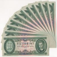 1969. 10Ft (11x) "A 045 191853 - A 045 191863" sorszámkövetők T:I-,II
Adamo F7