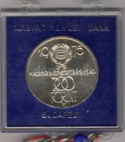 1975 200Ft "Felszabadulás ..." ezüst tokban T:BU