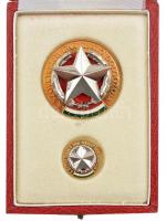 ~1970. A Szövetkezeti Ipar Kiváló Dolgozója zománcozott kitüntetés miniatűrrel, eredeti tokban T:1-