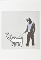 Banksy: Bark. Ofszet, - lito papír, jelzett a nyomaton, POW Printmaking szárazpecséttel Grafiart - Aviomar UK. tanúsítvánnyal Számozott: 101 /150. Képméret: 55x37 cm. Lap méret 50x70 cm, / Numbered, marked 55x37 cm