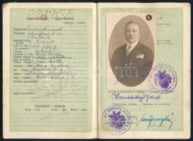 1934 Szikszó, Magyar Királyság által kiállított fényképes útlevél / Hungarian passport
