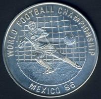 Kambodzsa 1988. 20R Ag "Mexikói Labdarúgó VB-kapus" T:1 Tanúsítvánnyal!