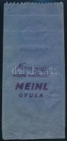 Meinl Gyula reklámos papírzacskó