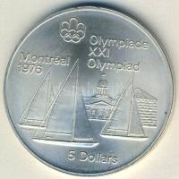 Kanada 1973. 5$ Ag "Olimpia-vitorlás" T:1/2+