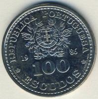 Portugália 1986. 100Esc Ag "Mexikói Labdarúgó VB" T:BU Tanúsítvánnyal!